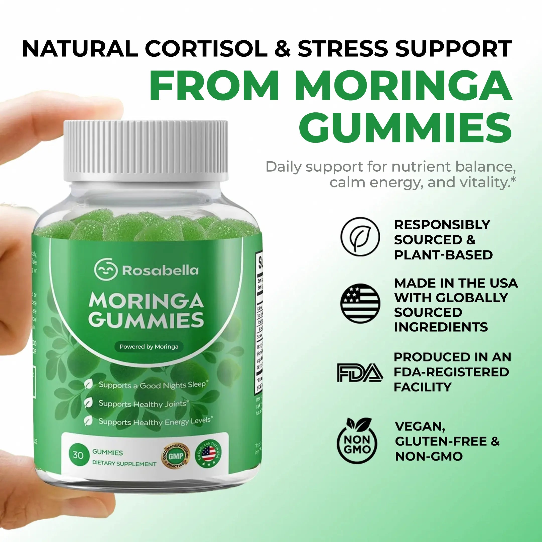 Rosabella Moringa Gummies-