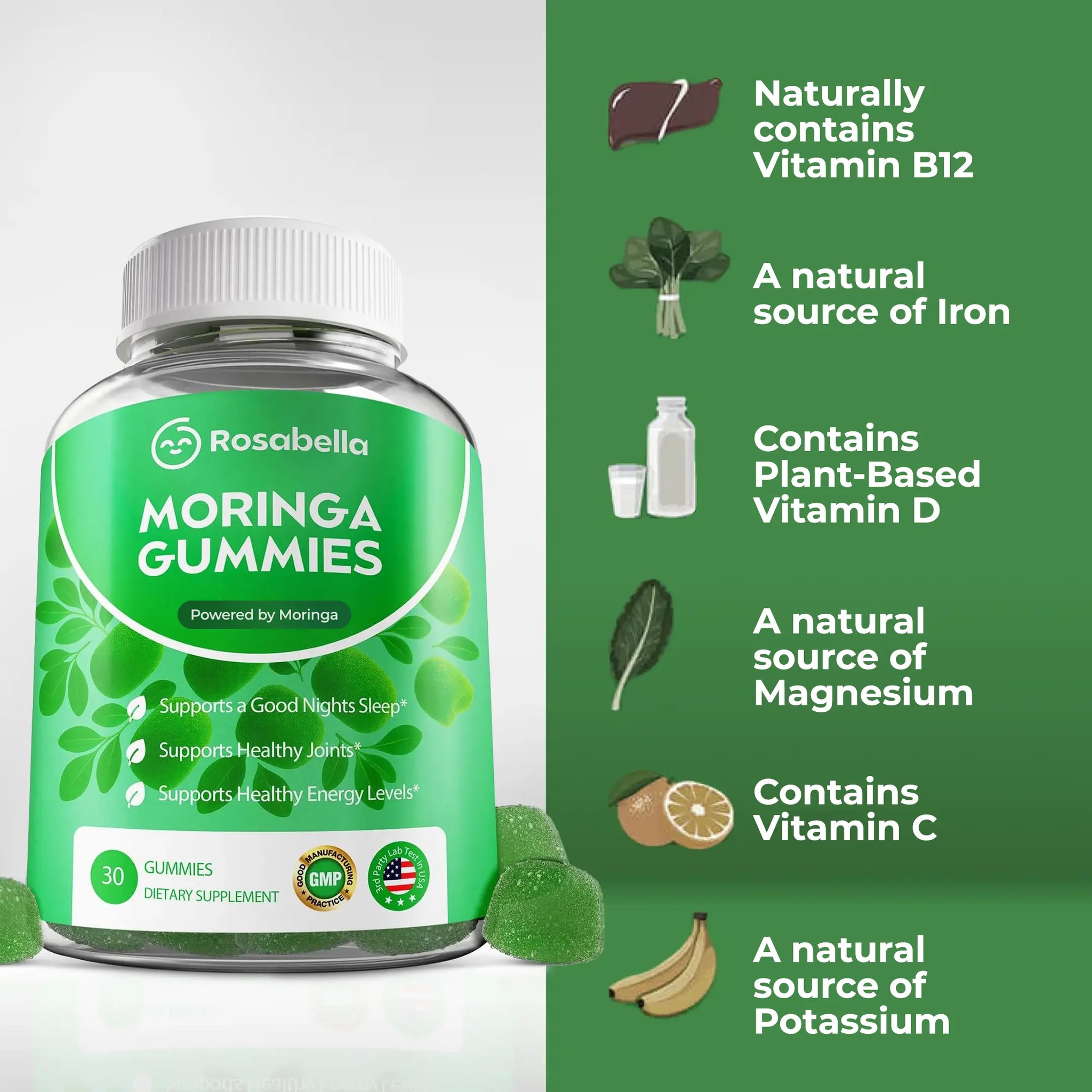 Rosabella Moringa Gummies-