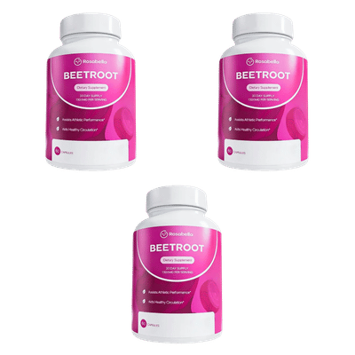 Rosabella Organic Beetroot Capsules (1300mg) for Blood Flow & Heart Health