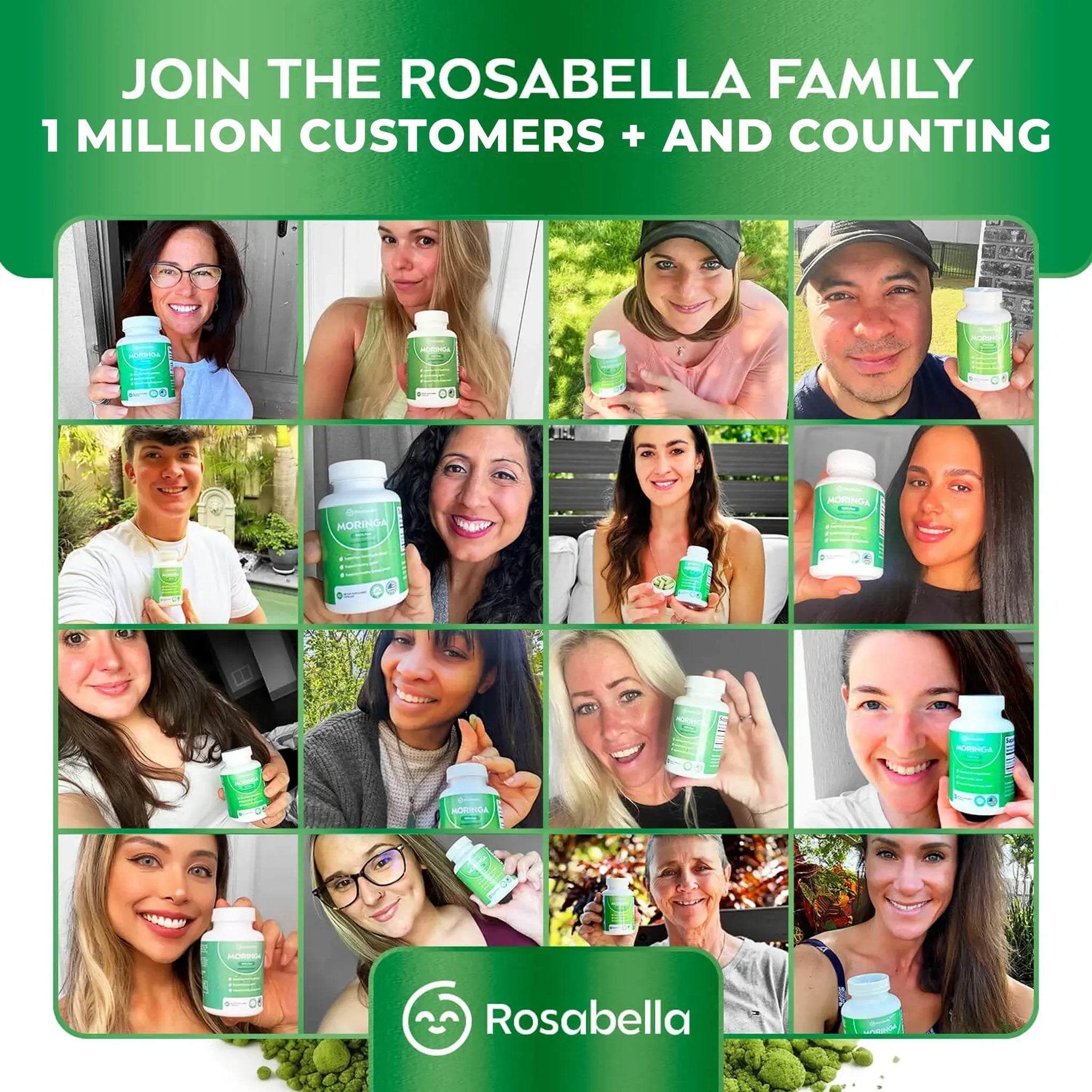 Rosabella Moringa Powder Capsules-